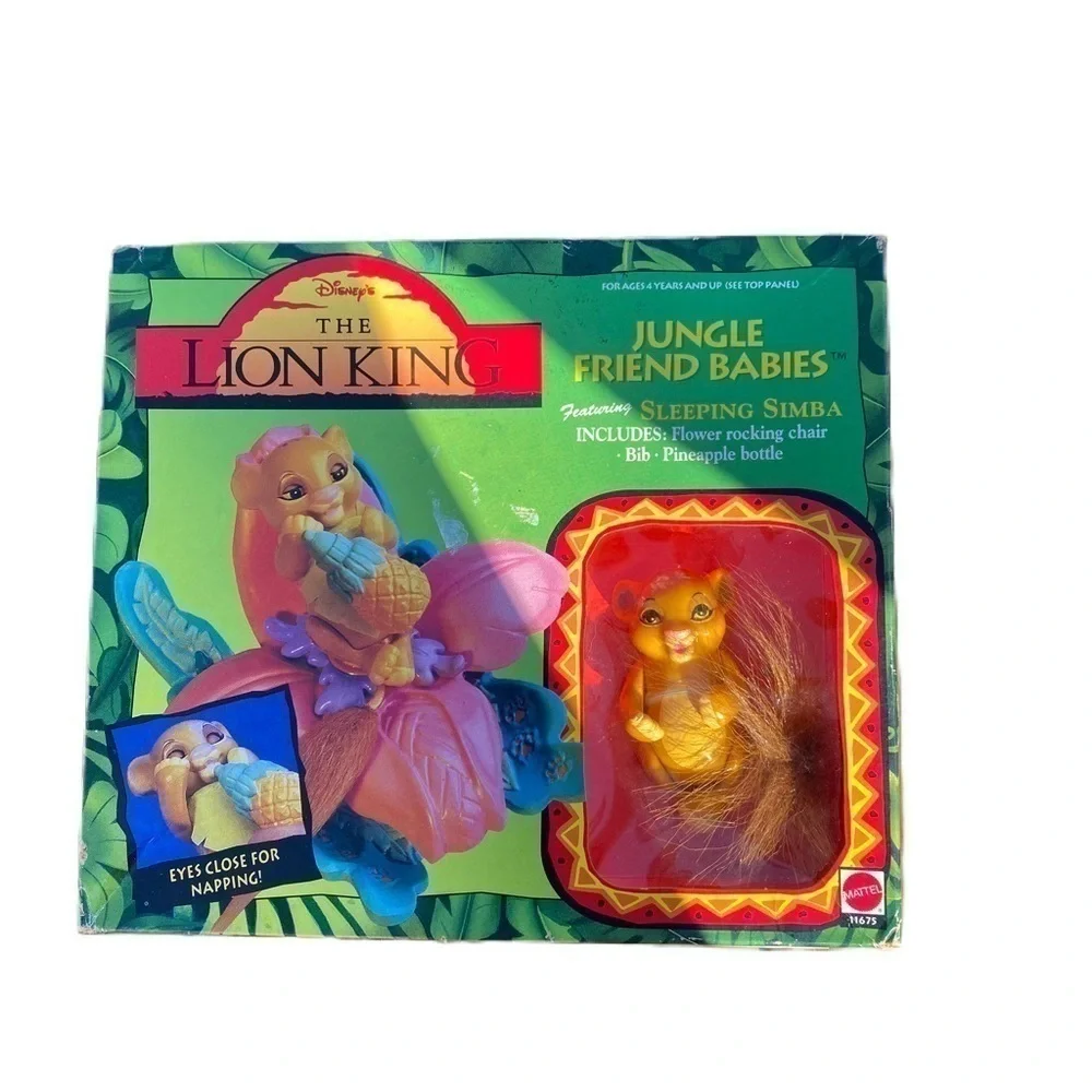 Vintage Lion King Jungle Friend Babies NEW Sleeping Simba Kids Toy Disney